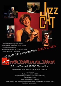 Jazz Cat - Catherine Nanoglou - Nicolas De Martino - José Assa - Franck Blanchard - Gilles Alamel - bouchon - bouchon lyonnais - théâtre du Têtard - têtard - 13005 - Marseille - cuisine lyonnaise