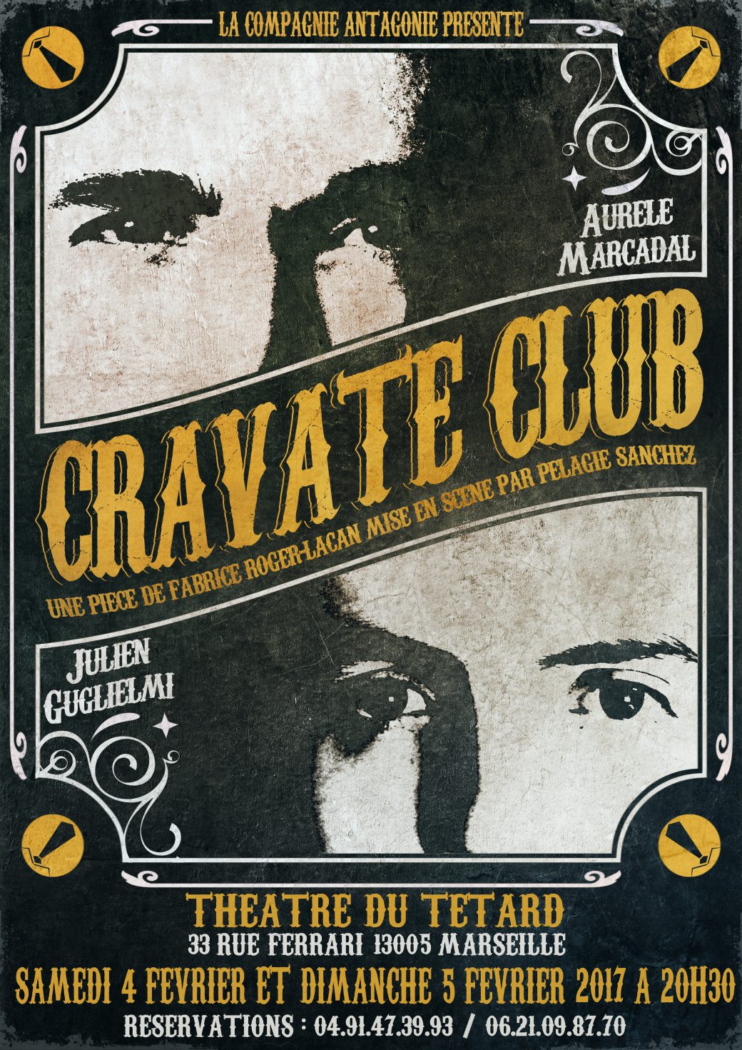 Affiche Cravate Club Theatre Du Tetard A2 Le Théâtre Restaurant Du Tétard à Marseille 